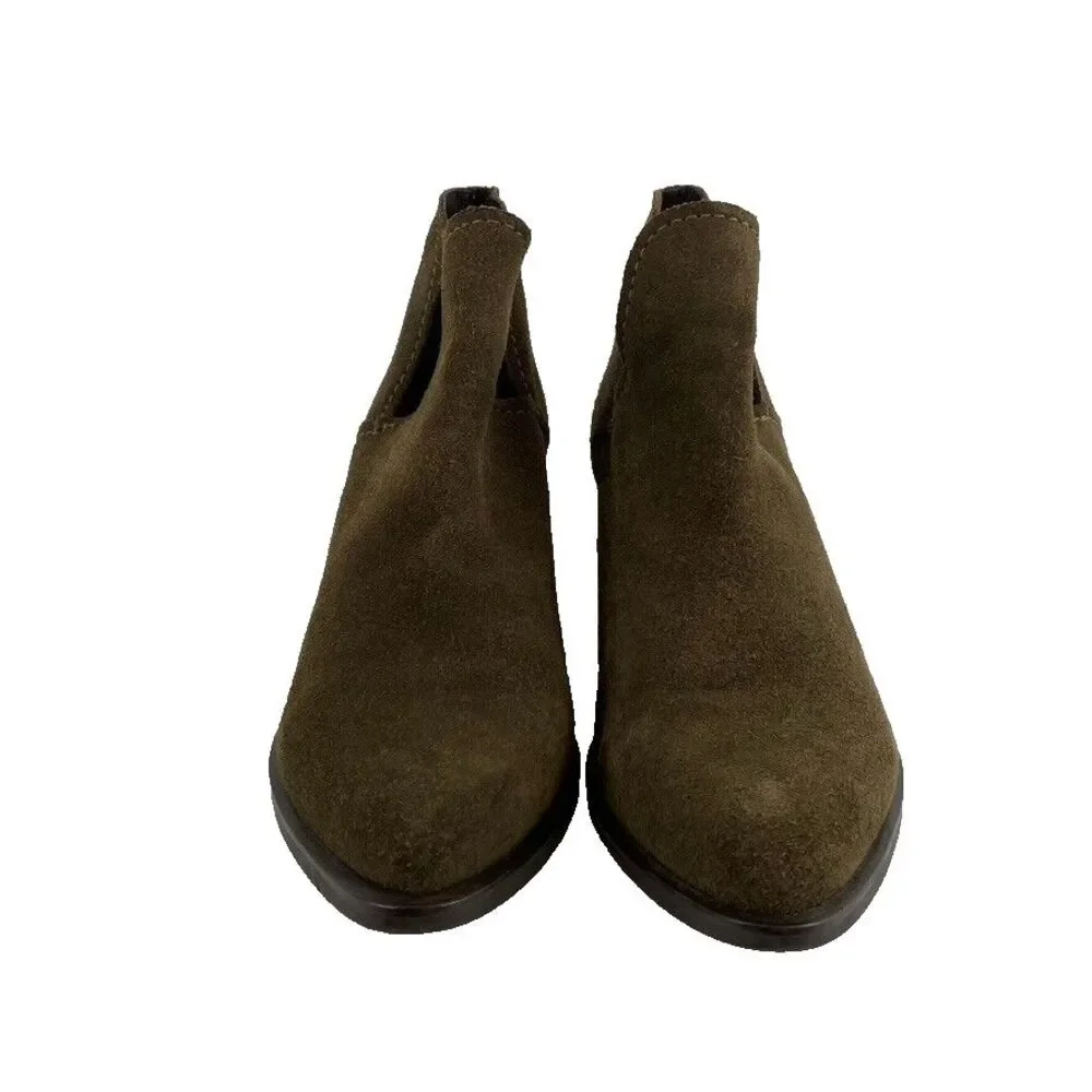 Steve Madden Womens‎ Size 8.5 Prezzie Boots Brown 100% Leather Suede Boho